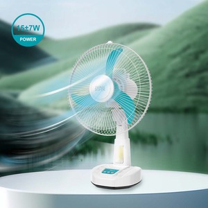 Ventilateur de table rechargeable Winning Star 12 pouces, AC/DC, avec trois vitesses et oscillation - Product Image 4