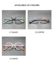 Nouvelles lunettes de lecture rétro rondes en métal ajouré pour femmes, anti-lumière bleue, pour myopie, à la mode