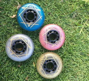 Roue de patin à roulettes en ligne de quatrième génération à neuf roues, frein en PU résistant à l'usure, frein fantaisie, frein spécial - Product Image 4