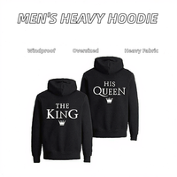 Sweatshirts à capuche personnalisés avec logo assorti pour couples, sweatshirts à capuche grande taille, sweat-shirt de survêtement pour les amoureux de la Saint-Valentin
