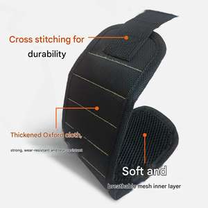 Bracelet porte-outils magnétique puissant : maintient en toute sécurité les clous, vis et boulons pour vos projets, avec un rangement facile et une organisation optimisée des fournitures. - Product Image 2
