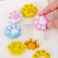 Leuke grensoverschrijdende creatieve kleurrijke kattenpootjes gummen voor studenten, kantoorartikelen, prijzen, 1 juni, eindkerstcadeau, cadeau, beloning