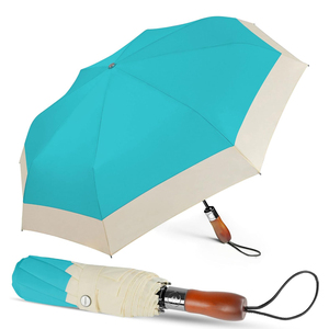 Sombrilla de playa Nuevos productos en el mercado 3 Paraguas compacto plegable Paraguas de dosel doble automático a prueba de viento con logotipo - Product Image 1