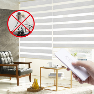 Tấm Pin Năng Lượng Mặt Trời Chạy Bằng Động Cơ Điện Chất Lượng Cao Bằng Vải Ngựa Vằn Con Lăn Rèm Ngựa Vằn Vận Hành Động Cơ AOK Cho Cửa Sổ - Product Image 2