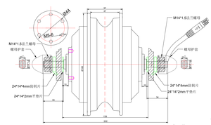 <span class=keywords><strong>Rueda</strong></span> de Motor de cubo engranado sin escobillas de 10 pulgadas, 350W, 500W, 10x4,00-6, neumático todoterreno para <span class=keywords><strong>carretilla</strong></span> eléctrica - Product Image 3