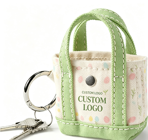 Mini porte-clés fourre-tout pour usage quotidien, breloque de sac personnalisable avec logo, anneau décoratif pour sac à dos, clé de voiture, souvenir d'entreprise, cadeau de fête - Product Image 1