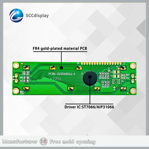 내구성 COB 모듈 JXD1601A-1 <span class=keywords><strong>16X1</strong></span> 대형 문자 디스플레이 화면 네거티브 16*1 러시아어 문자 LCM 디스플레이 노란색 DFSTN <span class=keywords><strong>LCD</strong></span> - Product Image 3