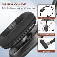 Casque sans fil d'usine, écouteurs téléphoniques sans fil, casque d'appel sans fil, casque de camionneur sans fil