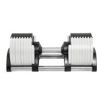 Dropshipping Équipement d'haltères de gymnastique Mancuernas 24 32 40kg 50lb 80 90lb Ensemble d'haltères réglables en aluminium/maison