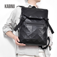 Sac à dos pour ordinateur portable en PU avec logo personnalisé, résistant à l'eau, tendance, décontracté, pour étudiants, usage quotidien