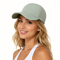 Gorra de Béisbol Personalizada de Secado Rápido, Ligera, de Perfil Bajo, para Deportes al Aire Libre, Golf, con 6 Paneles, Malla de Nailon Perforada con Láser