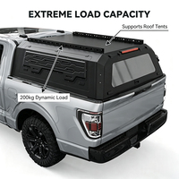 Capot rigide de camionnette en aluminium massif durable, personnalisable, à verrouillage manuel, pour pick-up