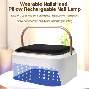 Nouvelle lampe UV portable pour séchage des ongles, rechargeable, 128 W, professionnelle, sans fil, LED, pour <span class=keywords><strong>manucure</strong></span>, sécheuse à ongles en gel - Product Image 2