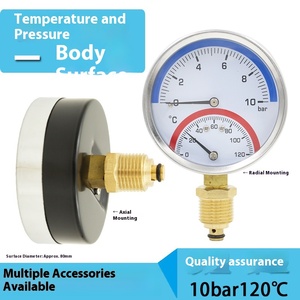 Manomètres numériques SONGLIN en acier inoxydable 304, affichage LCD à montage arrière, 0-200 psi, certifiés CE, personnalisables OEM, garantie 1 an - Product Image 3