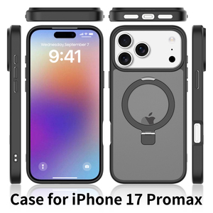 Étui de téléphone <span class=keywords><strong>antichoc</strong></span> avec anneau magnétique et support, protection intégrale pour <span class=keywords><strong>iPhone</strong></span> 18 Pro Max - Product Image 2