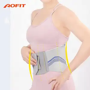 Soporte Lumbar para la parte inferior de la espalda para aliviar el dolor de espalda, cinturón de entrenamiento de cintura Flexible ajustable para hombres y mujeres, faja deportiva para gimnasio