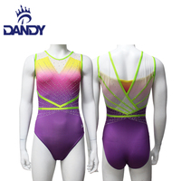 Justaucorps de gym personnalisé Dandy Factory justaucorps sans manches avec strass pour les filles prix de gros