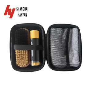 Limpiador de Espuma con Cepillo y Kit de Limpieza de <span class=keywords><strong>Zapatos</strong></span> con Cepillo de <span class=keywords><strong>Madera</strong></span> de Doble Color - Product Image 1