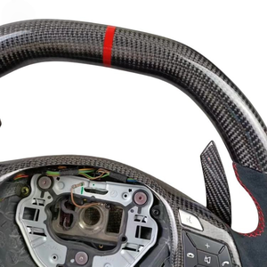 Volant en fibre de carbone pour Mercedes Benz W204 W205 W212 W213 W217 W218 A <span class=keywords><strong>C</strong></span> E CLS GLC 2010 2011 2012 2013 2014 2015 - Vente en gros - Product Image 3