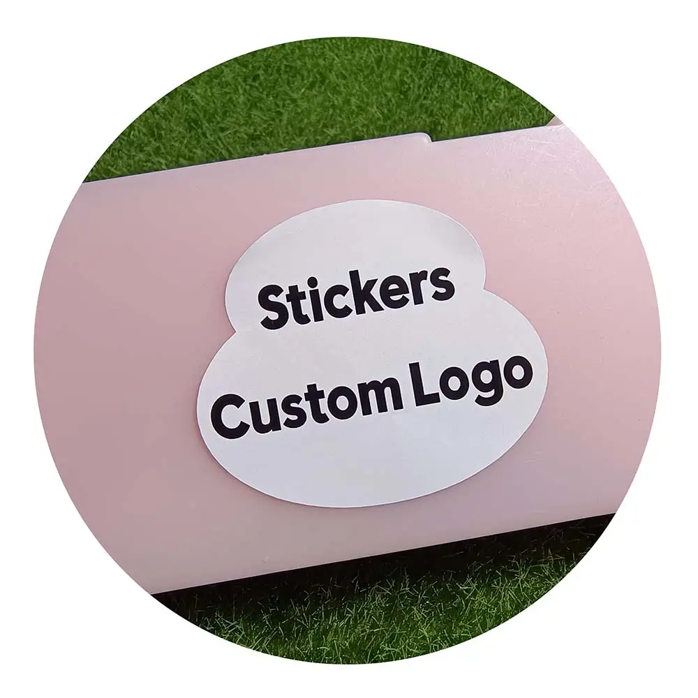 Pegatinas de papel de cobre caliente decorativas pegatinas personalizadas de logotipo a medida para campañas de marketing