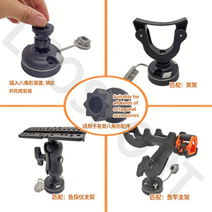Nuevas piezas estándar multifuncionales de base redonda grande con soporte octogonal para portacañas de kayak - Product Image 2