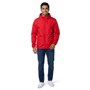Men's Lightweight Quick Dry Breathable Windbreaker Jacket for Gym & Outdoor Sports Reflective Waterproof Wind Jacket - Product Image 1