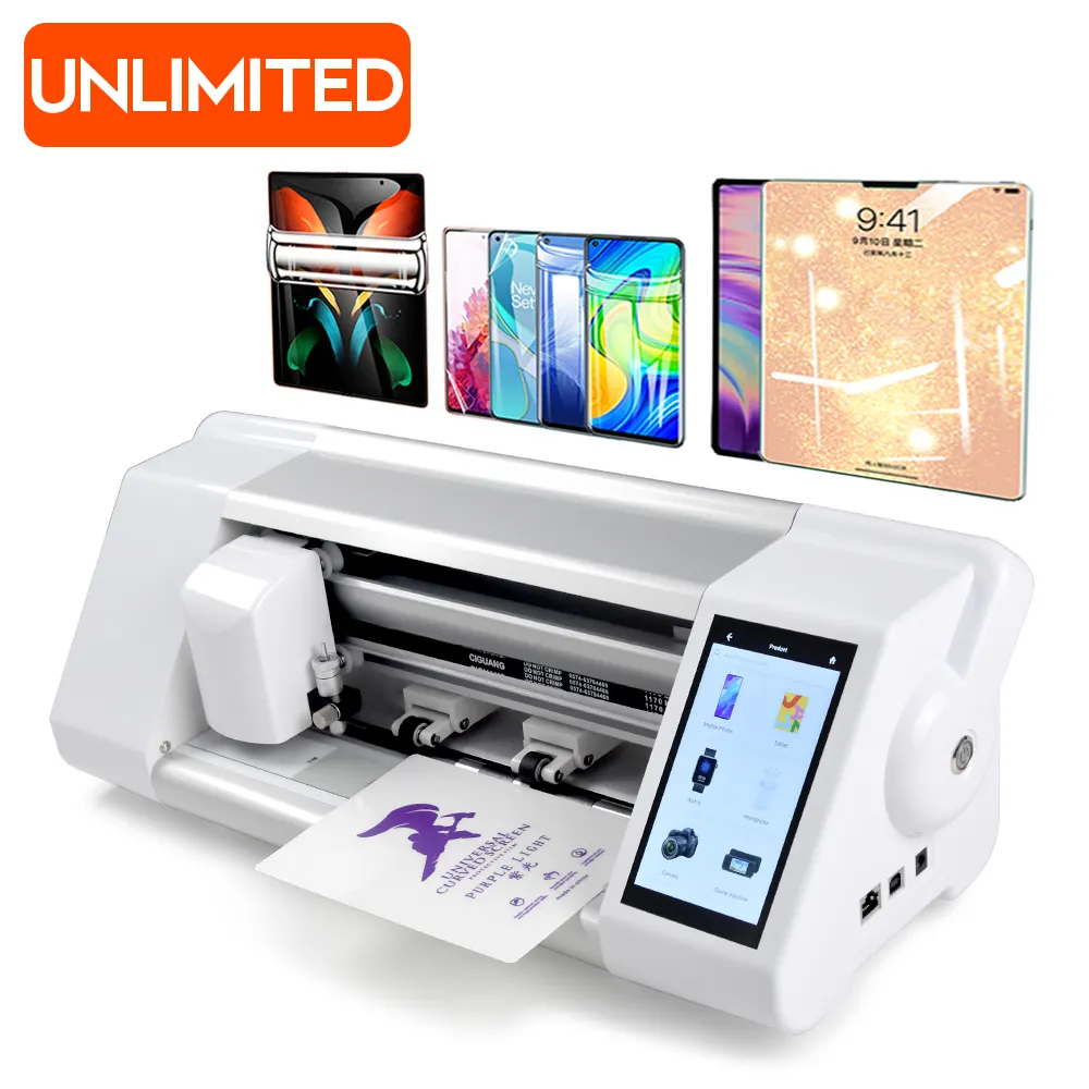 Illimitato Smart Phone TPU Hydrogel Film Cutter Plotter Back Skin Sticker Making Screen Protector Cutting Machine