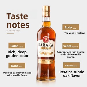 Rum Dorado de 700 ml con 40% de Alcohol, Fabricante de Rum de Alta Calidad de Añejamiento Medio para Distribuidores Globales de Exportación - Product Image 4