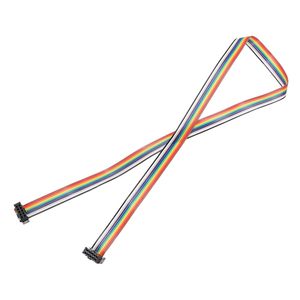 Câble plat arc-en-ciel Meccanixity, pas de 2,54 mm, connecteur double femelle à 10 broches pour projets électroniques DIY - Product Image 2