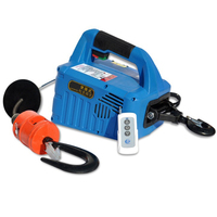 Treuil électrique portable 100kg/200kg/300kg/500kg palan de levage à câble en acier 220v/110v nouveau pour les industries de restauration