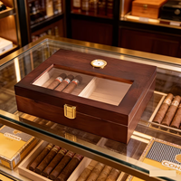 Cigare de la République dominicaine, boîtes à cigares en bois, boîte à cigares vintage en bois monocouche, boîte à cigares haut de gamme en bois.