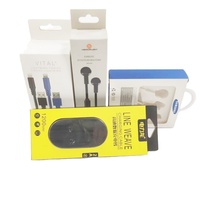 Boîte d'emballage en papier suspendue en carton imprimée personnalisée avec produits électroniques/chargeurs boîte d'emballage pour téléphones portables/écouteurs