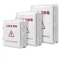 Boîtier électrique extérieur étanche en plastique ABS pour alimentation de caméra CCTV et commutateur réseau