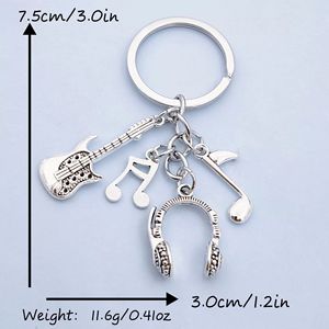 Accesorios de moda DIY para guitarra, auriculares, notas musicales, regalo creativo para amantes de la música - Product Image 5