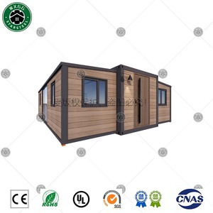 Maison conteneur préfabriquée extensible avec extérieur imitation bois, qualité supérieure, directement de l'usine, pour un logement confortable - Product Image 2