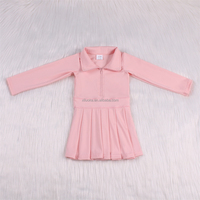 Robe de yoga unie pour bébé avec short, séchage rapide, manches longues, robes mi-longues pour adolescentes, vêtements de sport respirants pour enfants