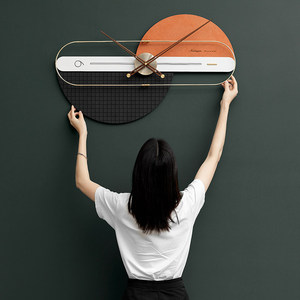 Nordic <b>Wall</b> <b>Clock</b> Irregular Shape <b>Silent</b> Quartz Battery Powered Living Room Modern Decor - Product Image 2