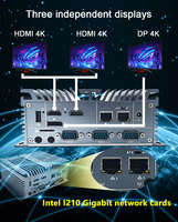 Mini Computadora de Escritorio Dual Lan Intel Elkhart Lake N100 8*GPIO Placa Base Itx Mini PC Industrial Sin Ventilador