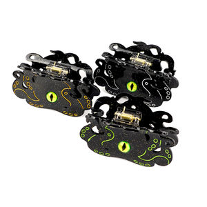 CANYUAN 8,5 cm negro UV impreso acetato pinzas para el cabello personalizado lindo ojos pulpo Animal garra Clip accesorios para el cabello - Product Image 5