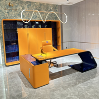 Table et chaise de bureau en bois massif de style italien, bureau de direction moderne et luxueux pour la maison