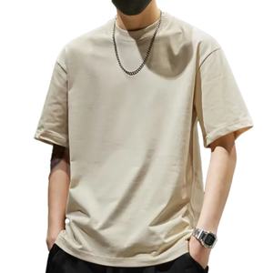 T-shirt oversize à coupe ample pour homme, 100% coton, épaules tombantes, streetwear, qualité, logo personnalisé, t-shirt uni - Product Image 2