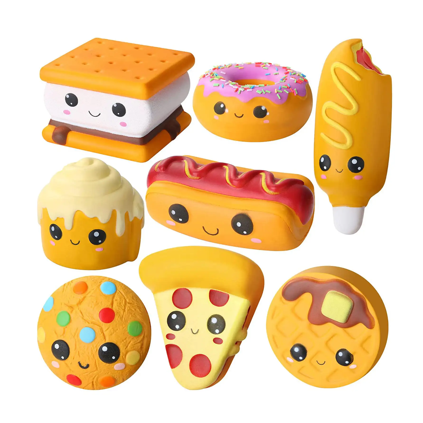 Cheapest Price Kids Toys Online Manufacturer Girls Kawaii PU Foam Slow Rising Food Squishy Toys for Kids Children