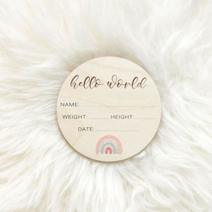 Trẻ Sơ Sinh Bằng Gỗ Em Bé Mốc Tăng Trưởng Thẻ Tháng Album Trăng Tròn Ngày Sơ Sinh Ảnh Prop Trẻ Sơ Sinh Mốc Gỗ - Product Image 4