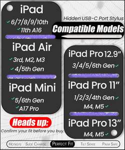 Stylet Actif USB-C à Port Caché 2026, Nouveauté, pour Apple <span class=keywords><strong>iPad</strong></span> 11e A16 / 10e / 9e / 8e / 6e Génération, Contrôle par Application et Raccourcis Intégrés - Product Image 4