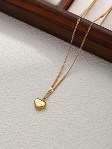 18K Vergulde Roestvrij Staal Hart Ketting Liefde Hart Hanger Chokers Voor Vrouwen Meisjes Bruiloft Belofte Sieraden - Product Image 6