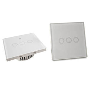 Hiện đại EU tiêu chuẩn sang trọng Wifi Tempered Glass Gương 1/2/<span class=keywords><strong>3</strong></span>/4 <span class=keywords><strong>gang</strong></span> 16A PC cảm ứng Bảng điều chỉnh màu sắc tùy chỉnh thông minh chuyển đổi ánh sáng - Product Image 4