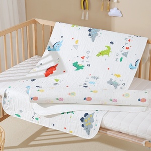 Almohadilla de algodón lavable tipo toalla para bebés recién nacidos, transpirable, antifugas, artículos para bebés, cambiador de verano - Product Image 5