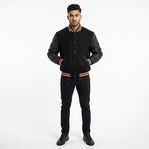 Wholesale <b>Men's</b> Baseball <b>Jacket</b> Blank Design for Custom Printing <b>Lettering</b> - Product Image 1
