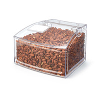 Bacs à bonbons en acrylique transparent personnalisé Céréales Céréales Noix Stockage Distributeur de conteneurs Boîtes de rangement en acrylique pour les sucreries