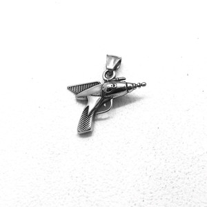 Collier en acier inoxydable yunnique avec pendentif perceuse électrique, bijoux unisexes à la mode pour un usage quotidien - Product Image 5